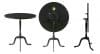 Tavolo table by Mats Theselius, solid black bronzed Swedish steel, Solid Surface top, Move Möbler