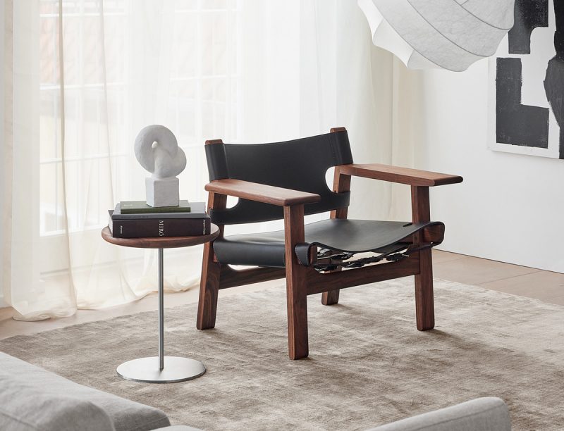 The Spanish Chair by Børge Mogensen crafted in American walnut