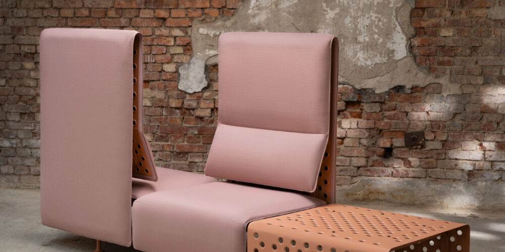 Innovative circular Circulus sofa by Offecct with sustainable public seating design