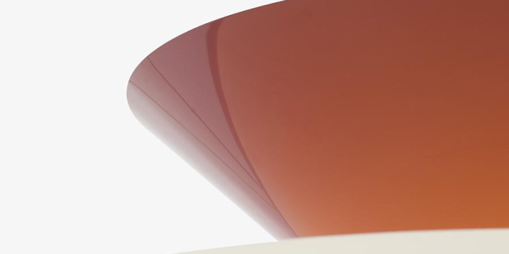 Close-up of GIO lamp's distinctive component details highlighting Nichetto's cross-decade design inspiration