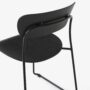 Pavilion Side Chair AV51_Black Sled Frame_Black Lacquered Oak_Detail