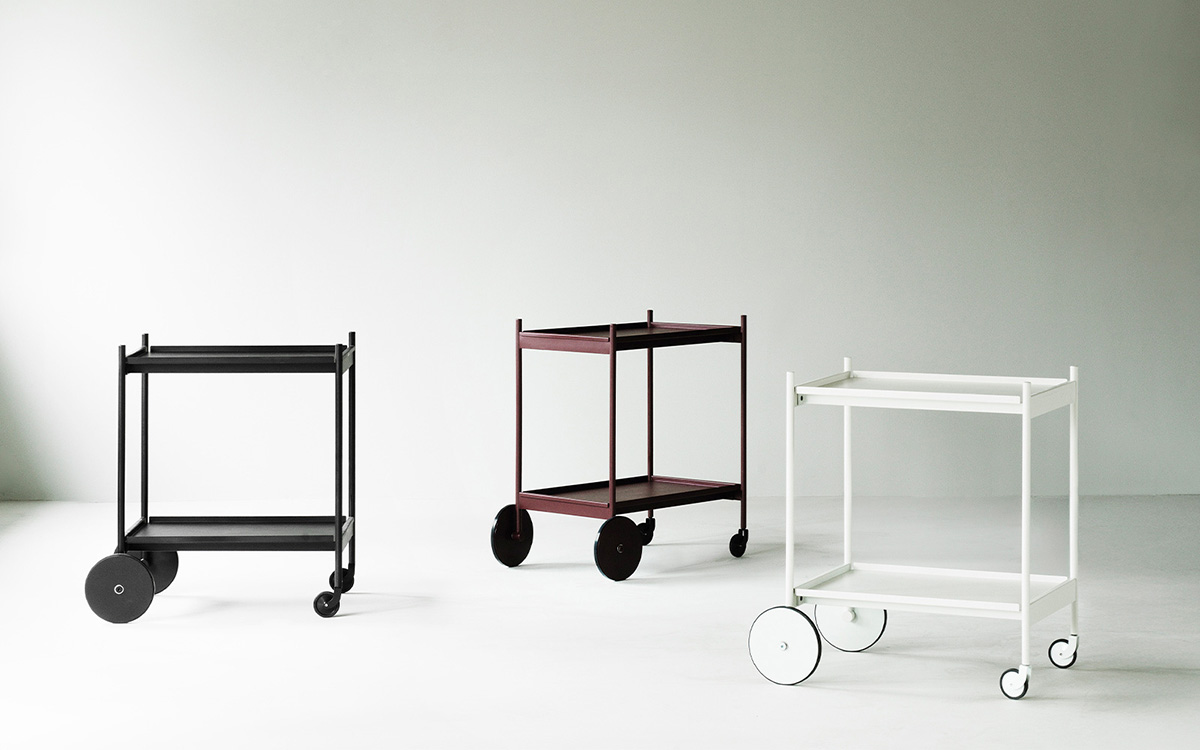 RUL trolley by Simon Legald for Normann Copenhagen featuring minimalist design for flexible living spaces