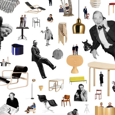 Artek 90th anniversary celebration showcasing iconic Finnish design pieces including Aalto's furniture classics