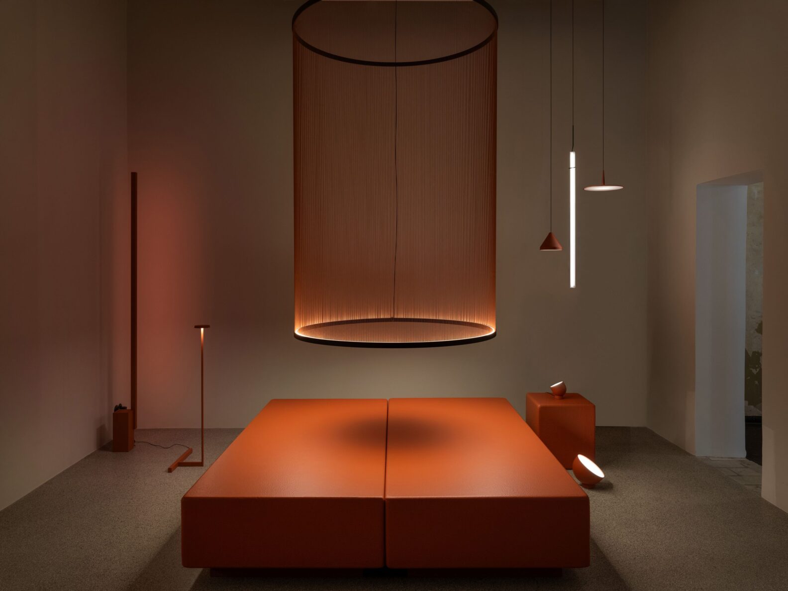 Instantanea lighting installation by Note Design Studio for Vibia creating immersive light experience