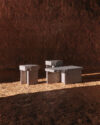 Kern table system by Monica Förster for Fogia made from OUTT sustainable material with marble waste