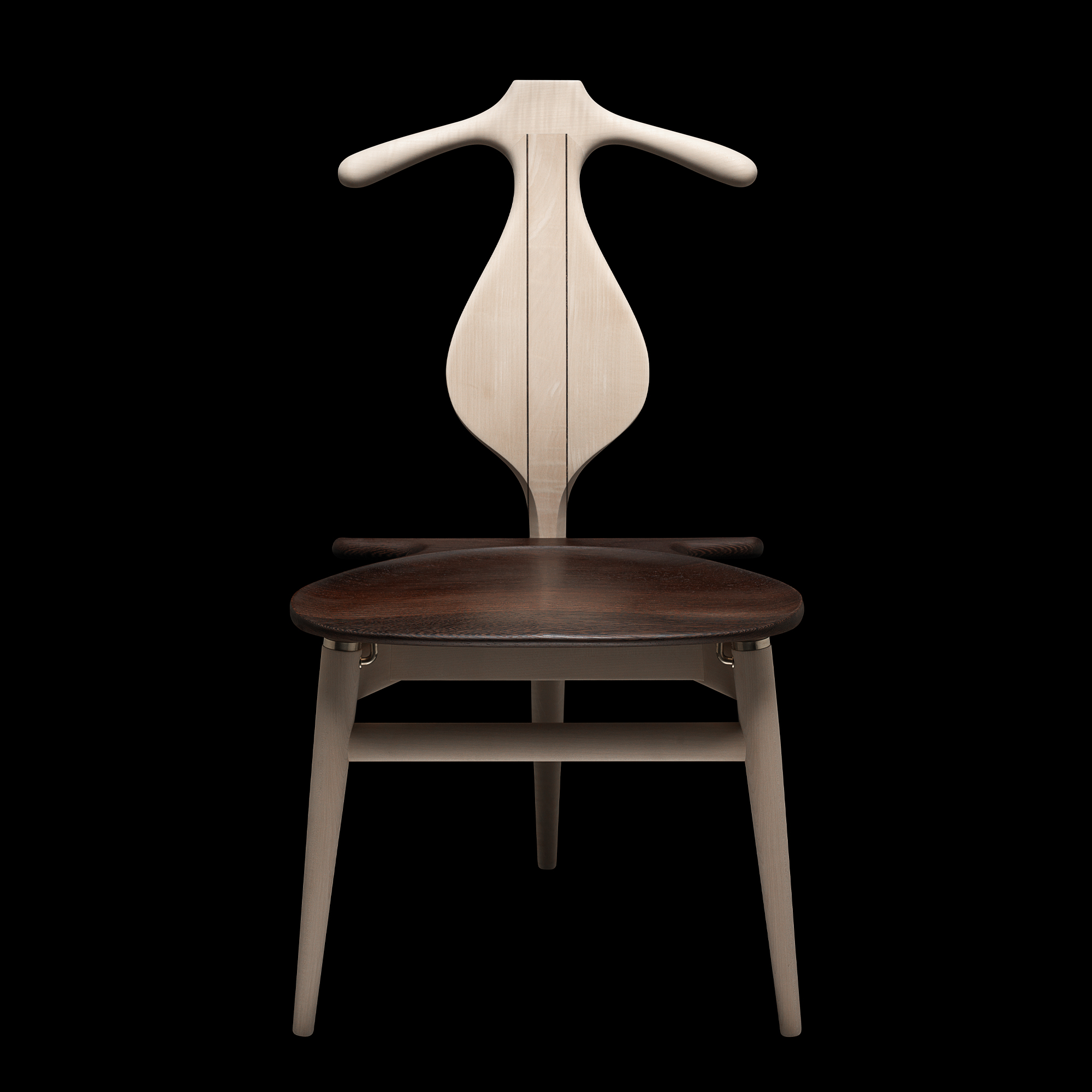 Pp_mobler_pp250_valet_chair_maple_soap_wenge_bg_black_ahb-1 | ScandinavianDesign.com