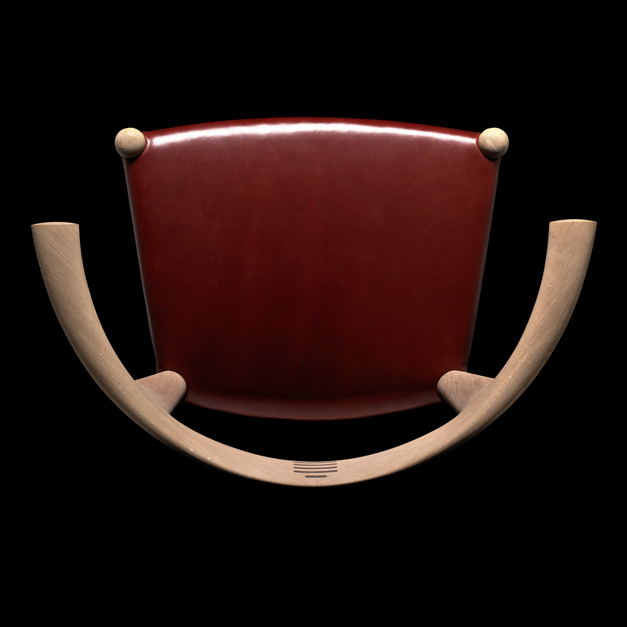 Pp_mobler_pp518_bull_chair_oak_soap_elegance_indianred_bg_black_ahb-2 | ScandinavianDesign.com