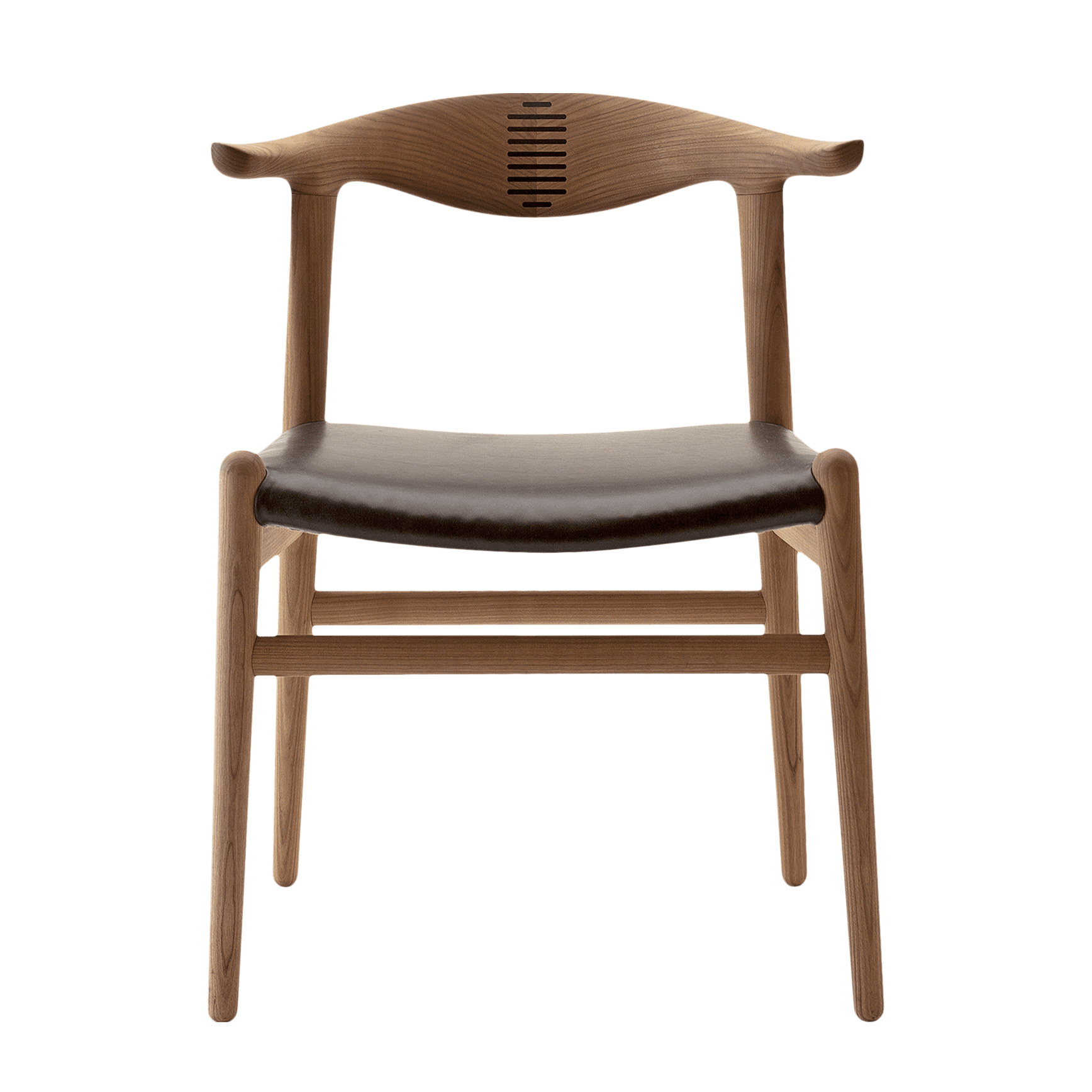 Pp_mobler_wegner_pp505_cow_horn_chair_cherry_mocca-1 | ScandinavianDesign.com