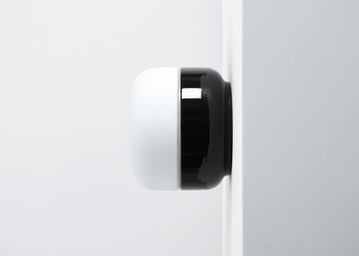 Ohm Wall light fixture by Kauppi & Kauppi for Ifö Electric featuring white porcelain design and modular construction