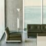 Amanta sense forest and cream beige shell_Twist Floor Lamp cream white