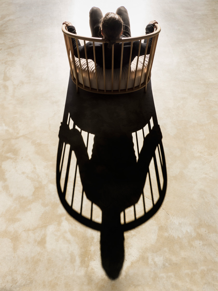 Anita Easy Chair by Claesson Koivisto Rune for DUX showcasing Windsor-inspired spindled back design