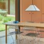 Annex Table Oblong oak_Ava Cone Pendant_X-Line Chair chromed steel Indoor 01