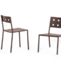 Balcony Lounge Armchair_Balcony Chair_Balcony Lounge Chair_Balcony Armchair_iron red
