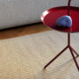 DLM cherry red high gloss_Tapis off white and lavender
