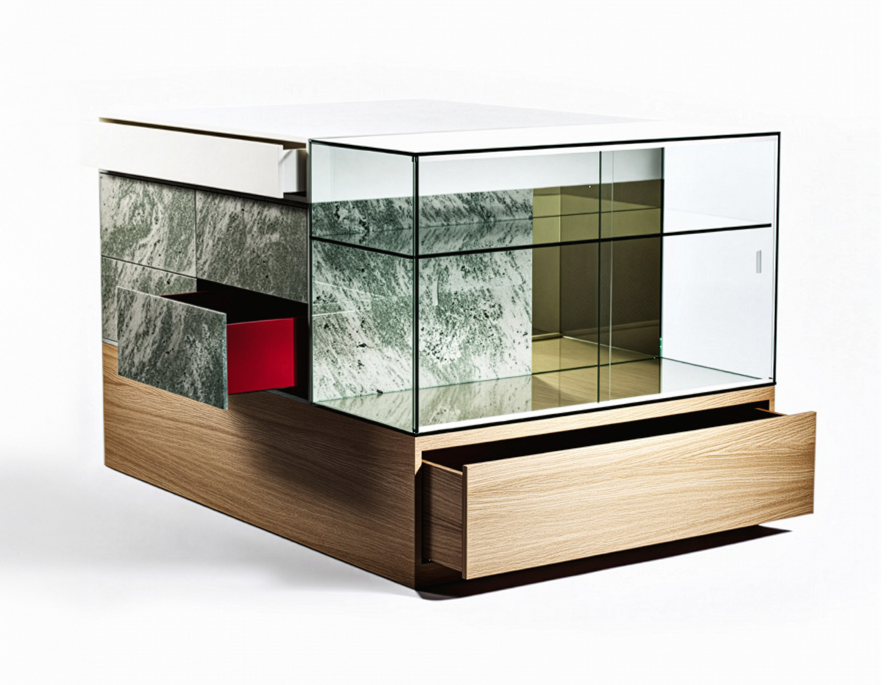 A poetry in steel, glass, stone, wood and plastic by Mats Theselius ...