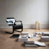 Armchair 42 Black Lacquer Ark Kollekt Artek | ScandinavianDesign.com