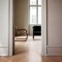 Armchair 42 Walnut Stained Black Lacquered