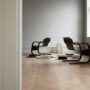 Armchair 42 Walnut Stained Black Lacquered Ark Kollekt