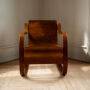 Armchair 42 Walnut Stained Front Artek