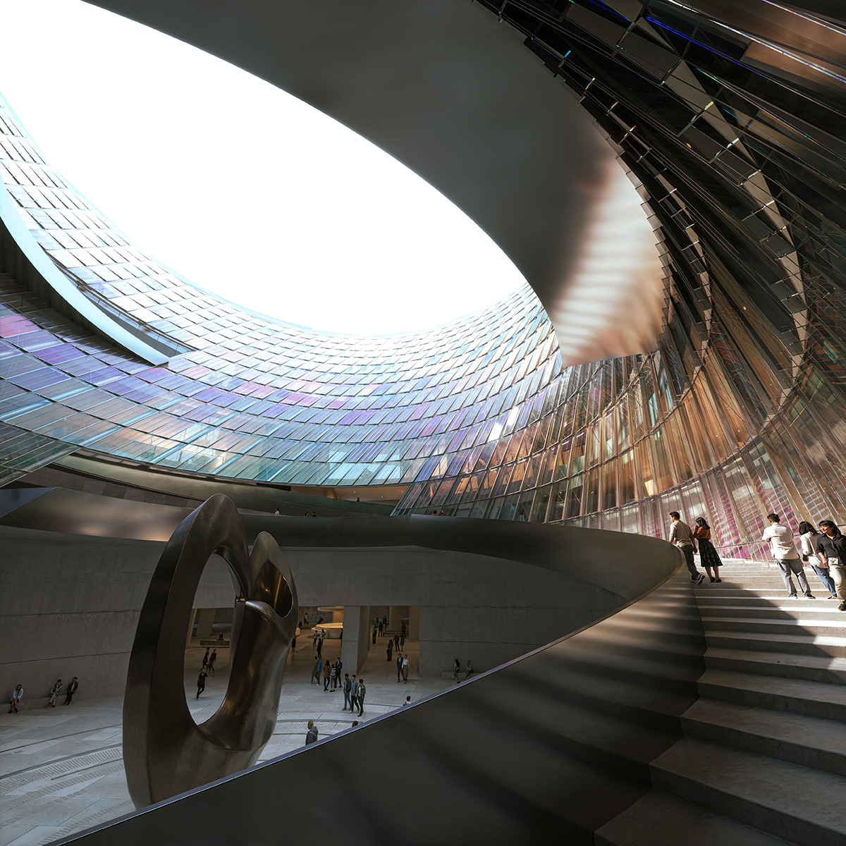 Beijing Art Museum Atrium sky Image by Proloog