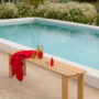 Assemble Bench 180 Teak Raise Burnt Orange Clear Org