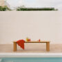 Editorial Assemble Bench 180 Teak Raise Burnt Orange Clear Med Res
