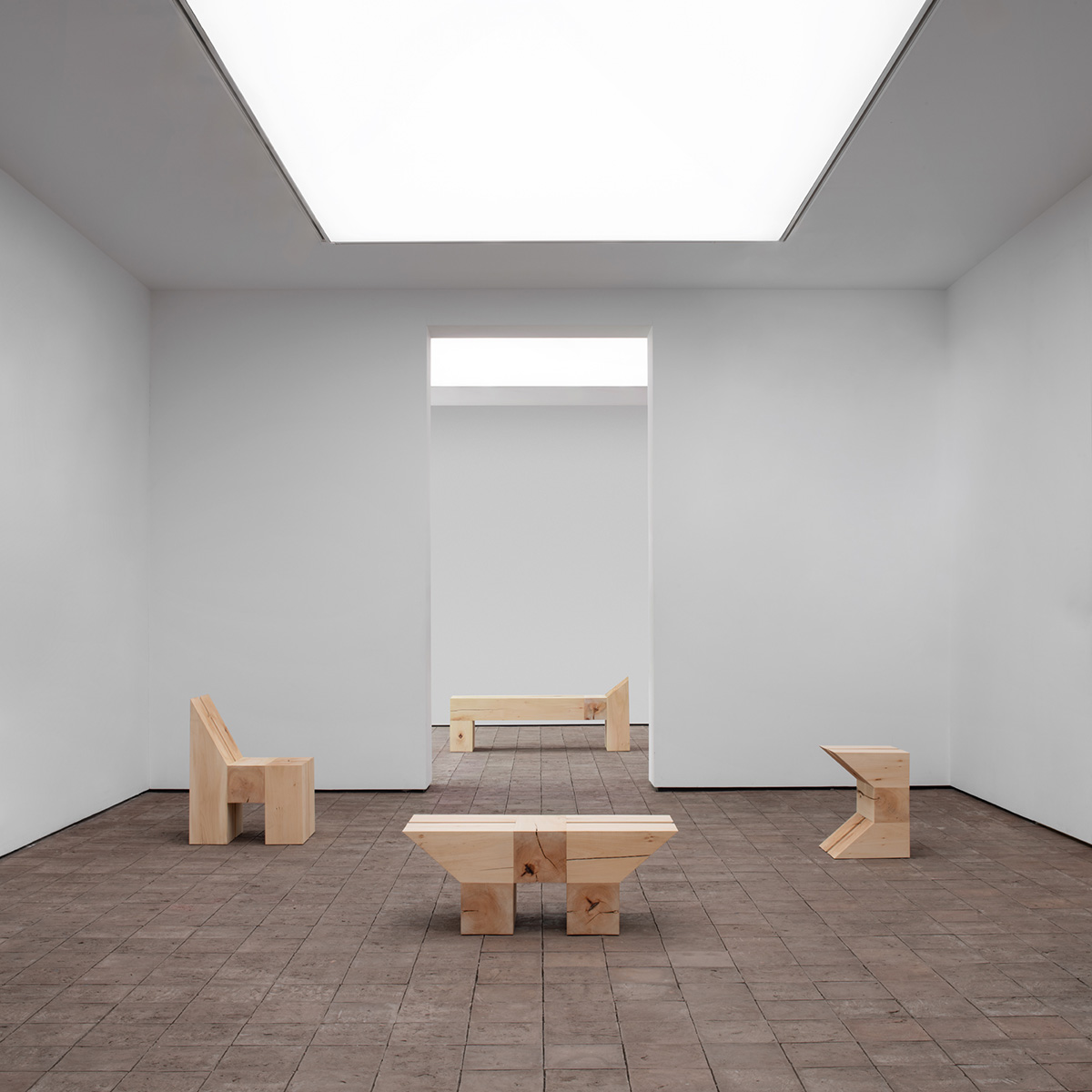 The King's Hat collection by Nick Ross for Contem — furniture and objects made from Kungshatt linden wood, Stockholm 2025.