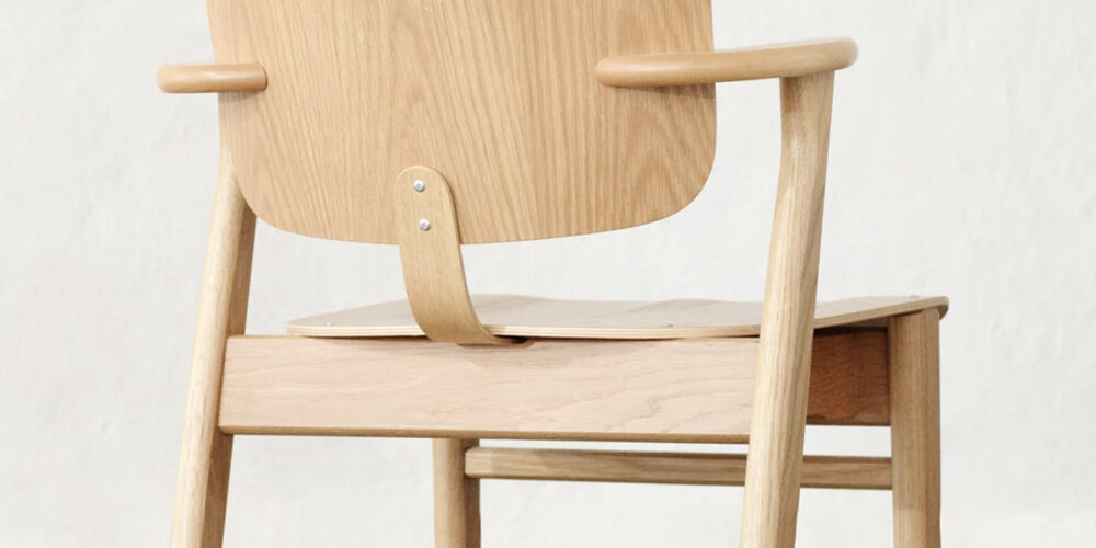 Domus Chair by Ilmari Tapiovaara for Artek — moulded plywood seat and characteristic short armrests