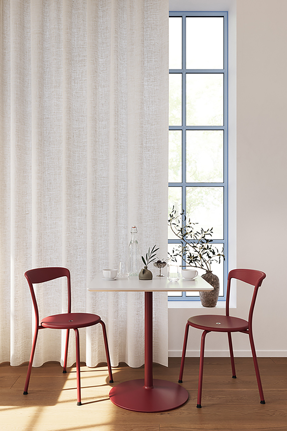 MATERIA Ina chair Uni table Interior 2