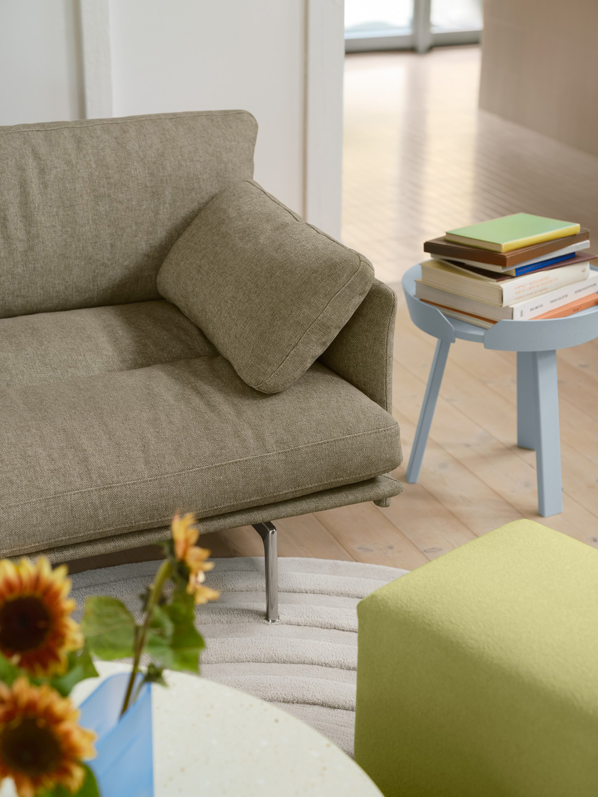 outline soft 3 seater clay 15 alu around light blue halves off white relevo off white echo acca 961 org