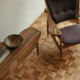 Whisky Chair Watercolour Dark Chocolate Elegance Walnut Butterfly Table