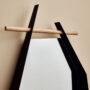 Edge Mirror powder coated metal black 1