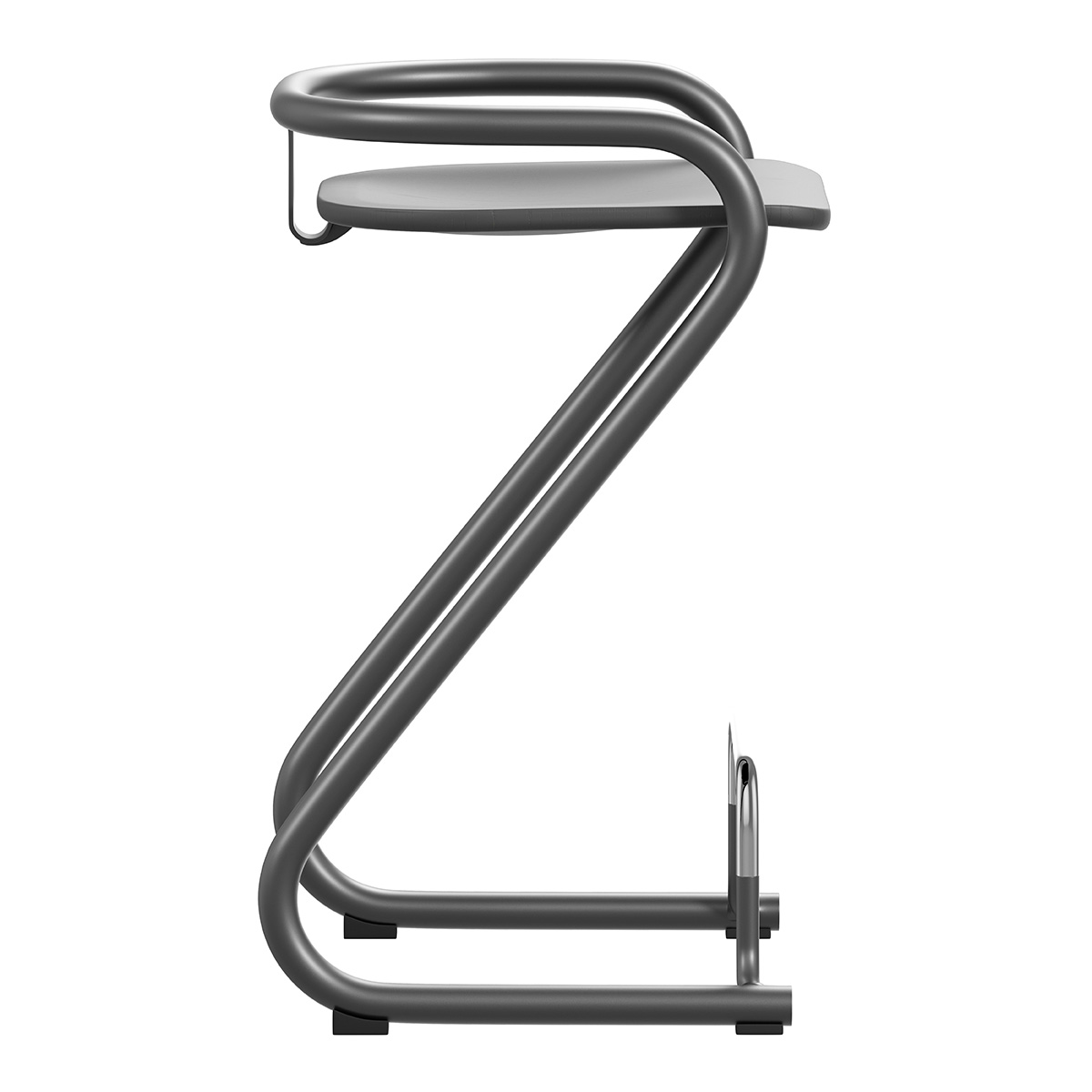Lammhults s70 3 barstool black blackstainedash side