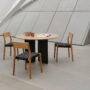 Wing Table Round Oak KS1 Chair