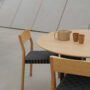 Wing Table Round Oak KS1 Chair 1