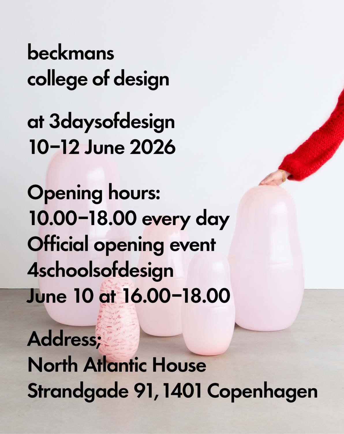 INVITE Beckmans at 3daysofdesign 2026 1192x1500