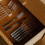 The Silverware Cabinet Oregon pine Walnut12