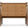 The Silverware Cabinet Oregon pine Walnut PS01