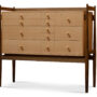 The Silverware Cabinet Oregon pine Walnut PS03
