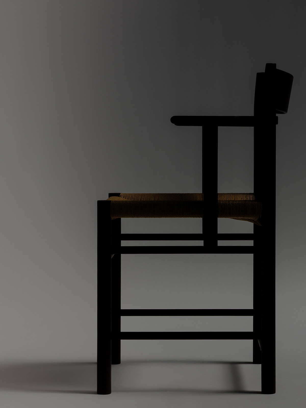Brdr kruger F Chair Armrest OakBurgundy SifBangMikkelsen 2
