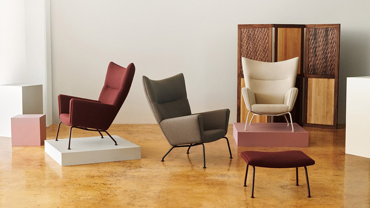 Hans J. Wegner icons, reimagines in monochrome hues