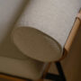 The Television Chair Beda 0130 Cherry Wood Burnished Steel