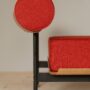 The Television Chair Beda 0560 Cherry Wood Burnished Steel
