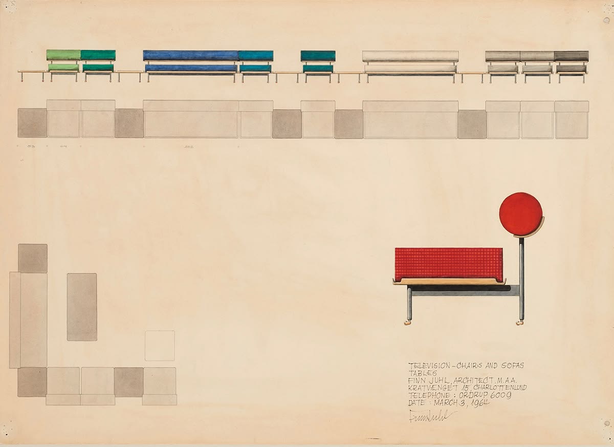 The Television Chair Watercolour Photo Credit Design Museum Danmark Pernille Klemp The Television Chair Watercolour Photo Credit Design Museum Danmark Pernille Klemp