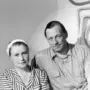 Aino and Alvar Aalto at the showroom of Artek-Pascoe, New York Photo: Herbert Matter 1938, Courtesy of the Department of Special Collections, Stanford University Libraries.
