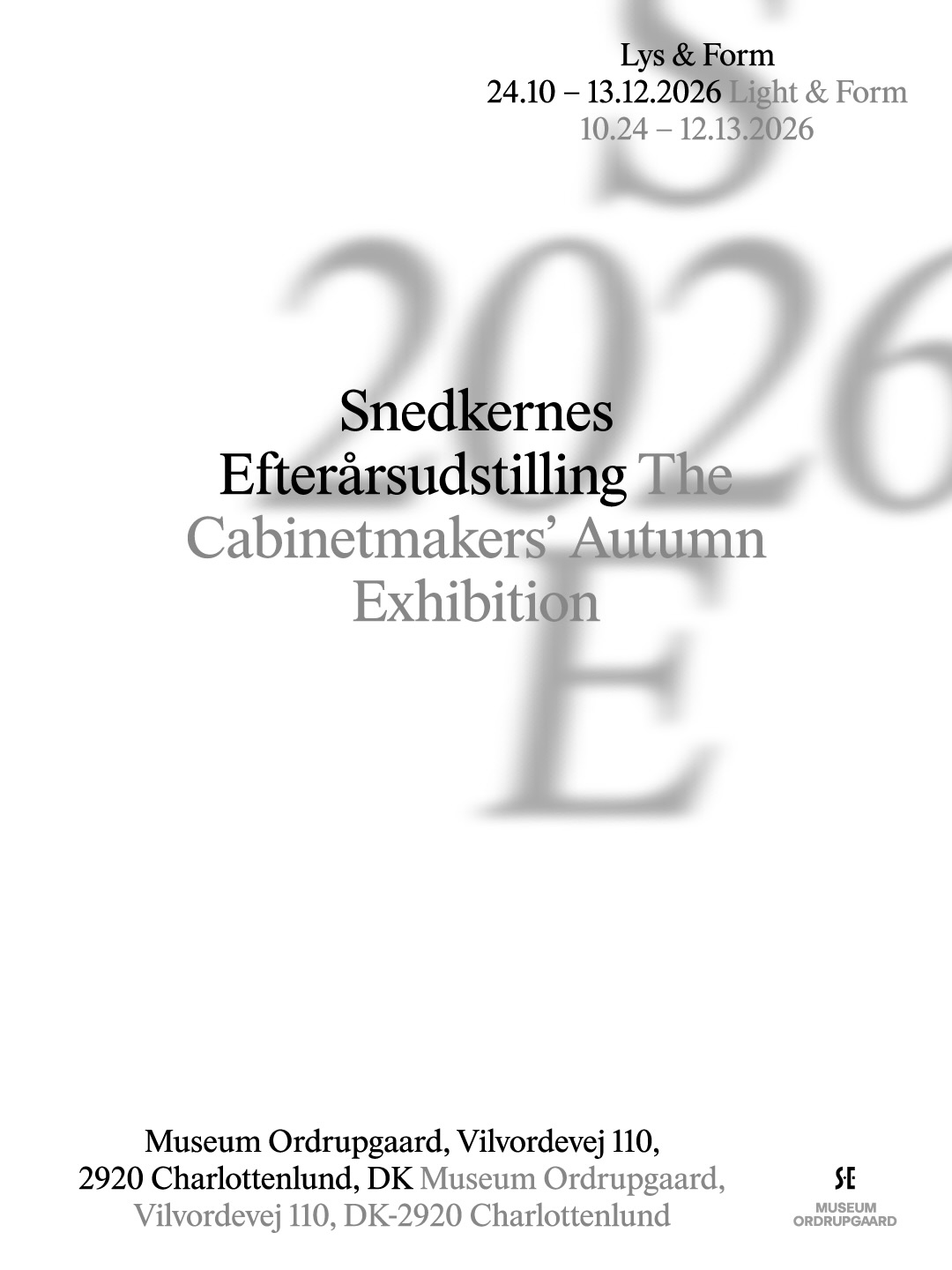 Cabinetmakers autumn exhibition 2026
