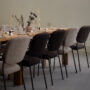 Fogia lifestyle image Flora Armchair Vintage dark chocolate Moss 0013 Vidar 0386 RAL 8019 at House of Grey London 03