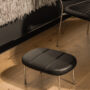 Fogia lifestyle image Flora Podium in Elmosoft 99999 leather and polished stainless steel at Maaemo Oslo