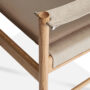 HBLoungeChair OiledOak AlmondLeather topdetails
