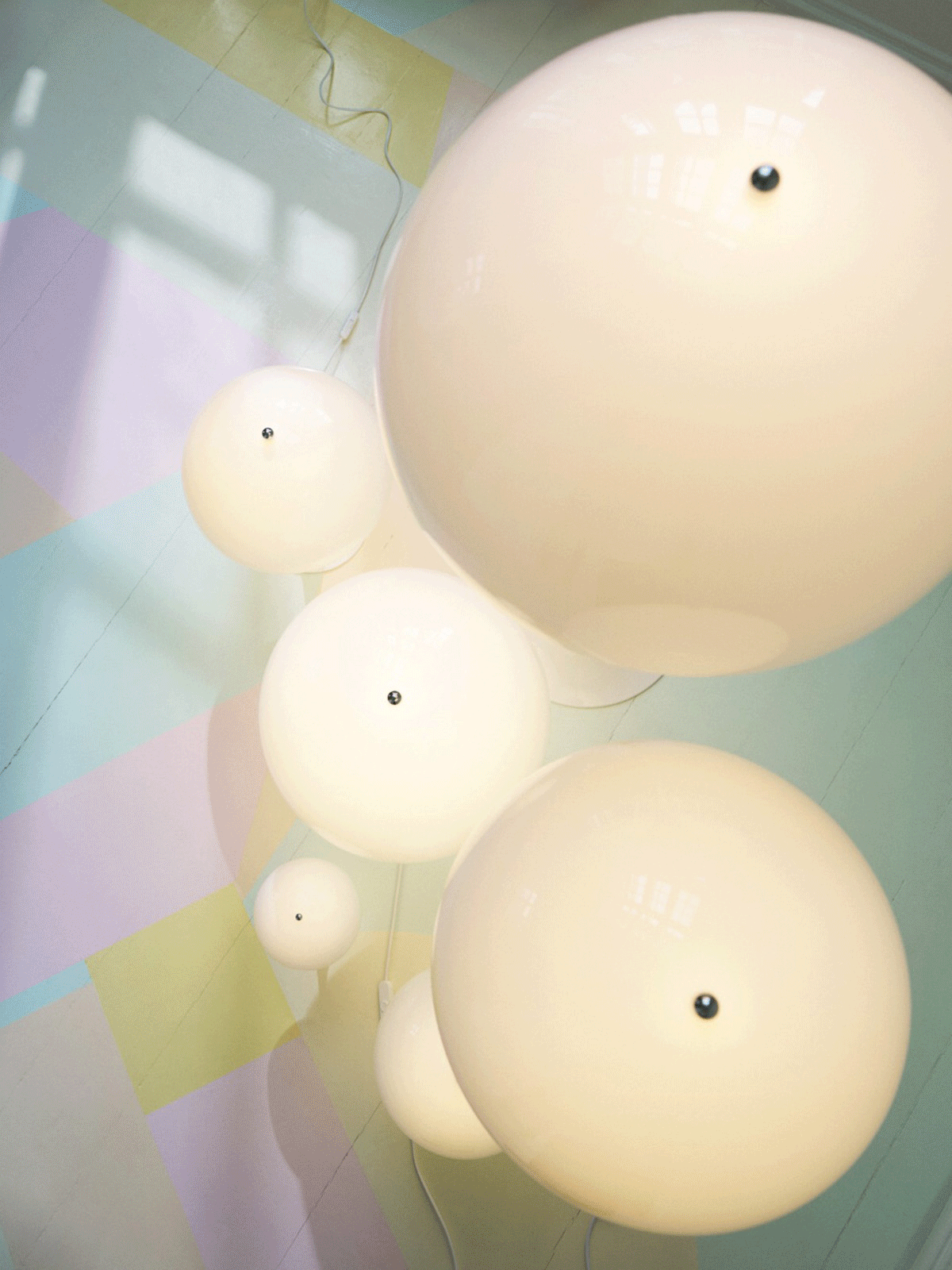 Panthella Lamp in Opal White by Verner Panton for Louis Poulsen, product view
